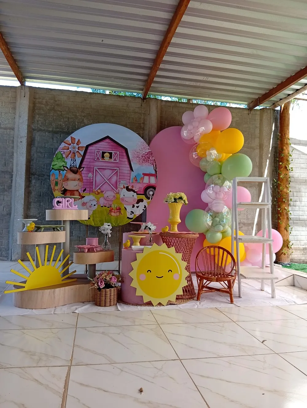 Decoração temática de festa realizada no espaço da Ivanda Festas